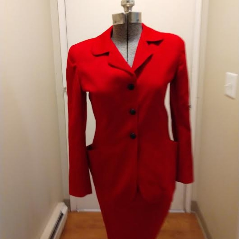 Stunning! Vintage Red Dior Suit
